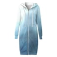 thumbnail image 1 of HBYJLZYG Hoodies Cardigans Sweaters Gradient Sweatshirt Jacket Long Coat, Women Loose Long Sleeve Hoodie Tops Winter Coats For Women, 1 of 5
