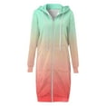 thumbnail image 1 of HBYJLZYG Hoodies Cardigans Sweaters Gradient Sweatshirt Jacket Long Coat, Women Loose Long Sleeve Hoodie Tops Winter Coats For Women, 1 of 5