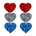thumbnail image 1 of HBYJLZYG Independence Day Decorations, Patriotic Earrings Flag Red White and Blue Earrings for Women 4Th of July Dangle Earrings for Women, 1 of 9