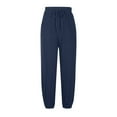 thumbnail image 1 of HBYJLZYG Lace-Up Cropped Pants Leggings, Women Fashion Casual Solid Color High Waist Loose Trousers Long Pants, 1 of 9