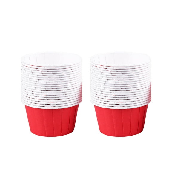 HBYJLZYG Large Flanged Cake Cups Multicolor Baking Desserts High Temperature Cake Cups