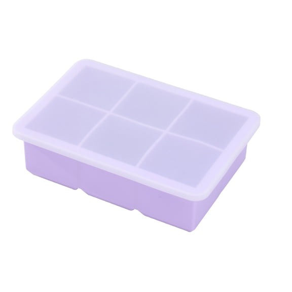 HBYJLZYG Large Silicone Ice Third Power Tray Big Quadrilateral Ice Block Molds for Whisky Cocktail Old Fashioned Ice Maker Tray for Freezer, Kitchen Storage Organization