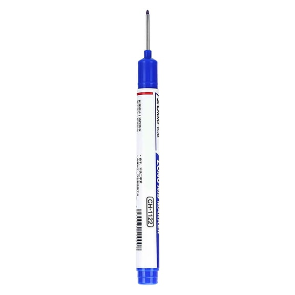 HBYJLZYG Long Head Marker, Deep Hole Marking Oil Pen, Xylene Free Waterproof Ink, Durable Marking Tool for Woodworking Construction and DIY Craft Use