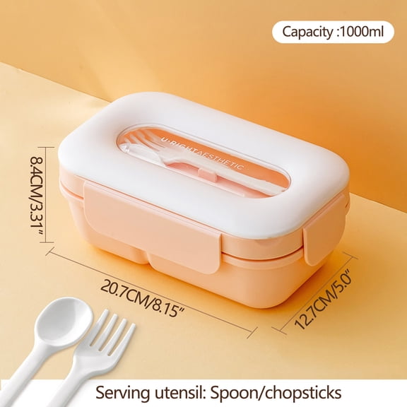 HBYJLZYG Lunch Box For Office Workers The Lunch Box Can Be Heated In A Microwave And Divided Into Different Formats Large Capacity Bento Box