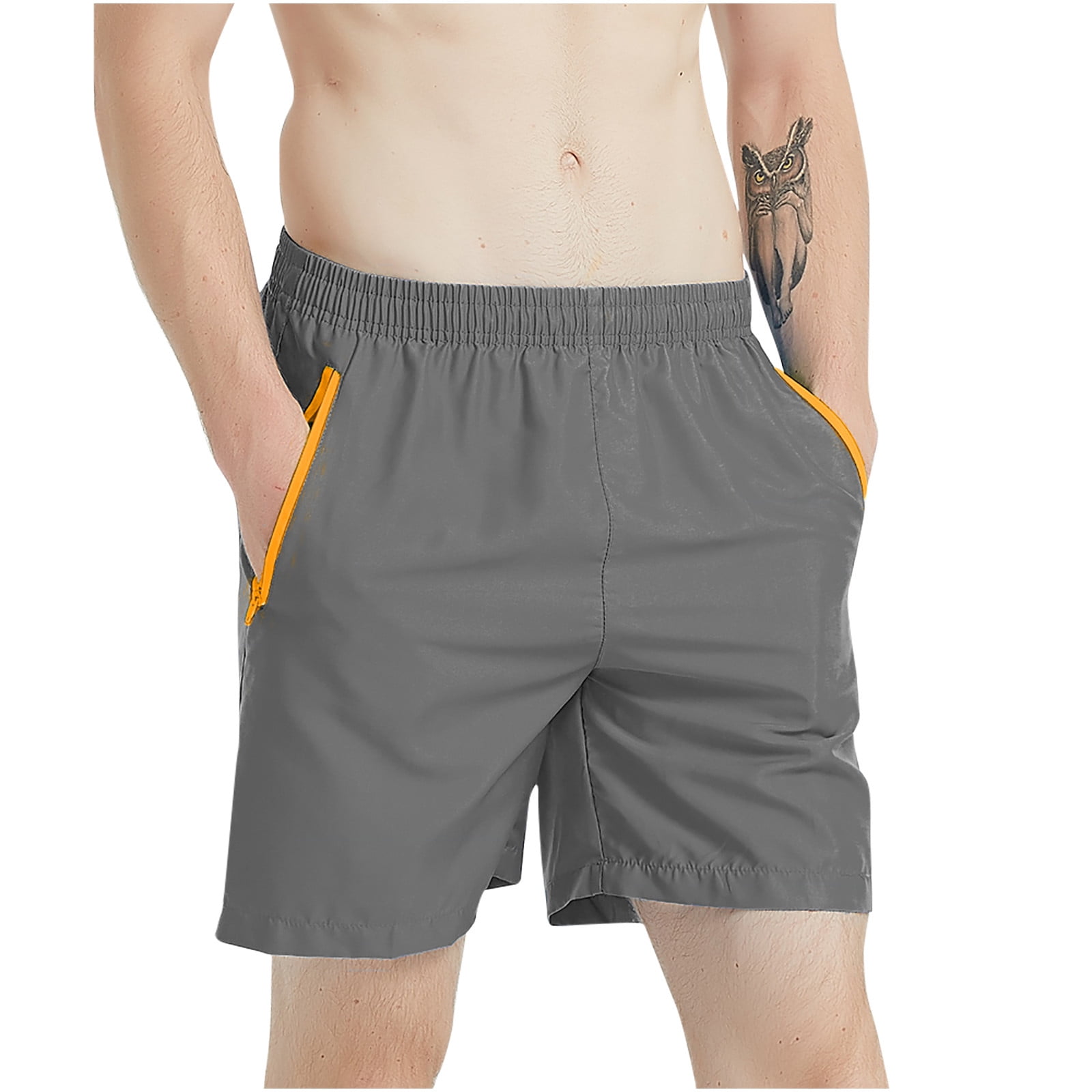 HBYJLZYG Men's Athletic Gym Shorts & Beach Shorts Quick Dry Casual