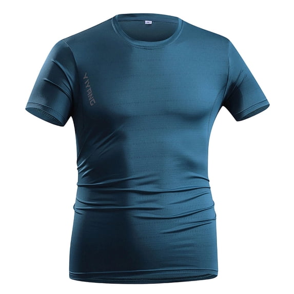 HBYJLZYG Men's Compression Sauna Sweat Shirt, Short Sleeve, Breathable, Elastic, S-XXXL for Workout, Exercise & Body Shaping
