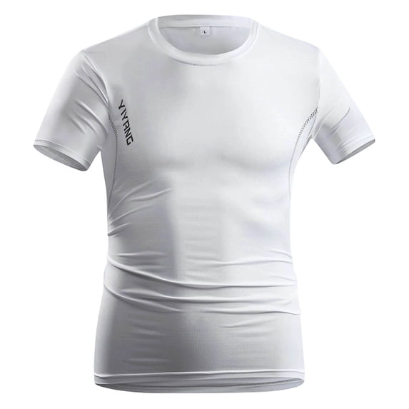 HBYJLZYG Men's Compression Sauna Sweat Shirt, Short Sleeve, Breathable, Elastic, S-XXXL for Workout, Exercise & Body Shaping