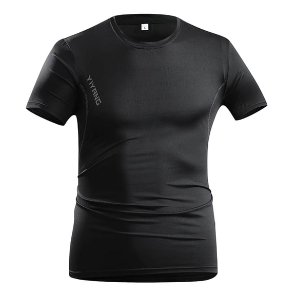 HBYJLZYG Men's Compression Sauna Sweat Shirt, Short Sleeve, Breathable, Elastic, S-XXXL for Workout, Exercise & Body Shaping