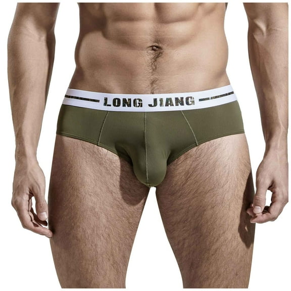 HBYJLZYG Men's Cotton Stretch Underwear Support Briefs Wide Waistband Breathable Soft Stretchy Mens Briefs Underwear