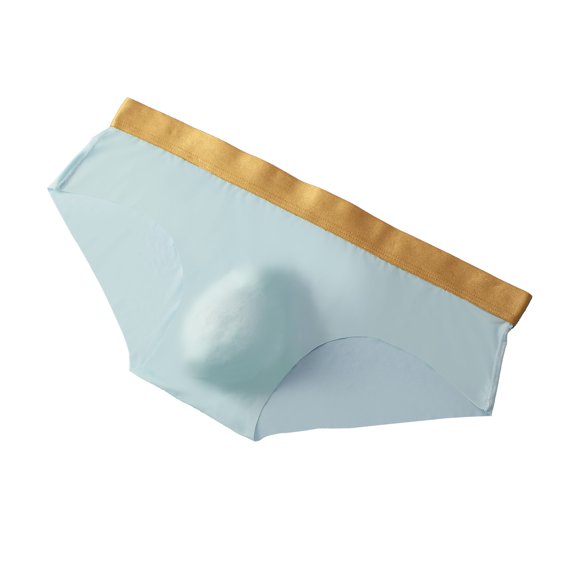 HBYJLZYG Men's Seamless Underwear Solid Color Ice Silk Panties Low-Rise Underwear Hip Lifting Breathable Soft Stretchy