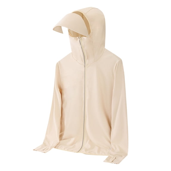 HBYJLZYG Men's UPF 50+ Sun Protection Shirts Outdoor UV Lightweight Full Zip Hoodie Jacket Long Sleeve Fishing Hiking Performance Shirts Rash Guard SPF Shirts