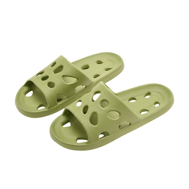 HBYJLZYG Mens Shower Shoes With Holes Dry Quickly Bath Slippers