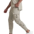 thumbnail image 1 of HBYJLZYG Mens Sweatpants, Waterproof Drawstring Elastic Waist Jogger Pants With Pockets Spring Fitted Cargo Pants Solid Casual Sport Pants, 1 of 5
