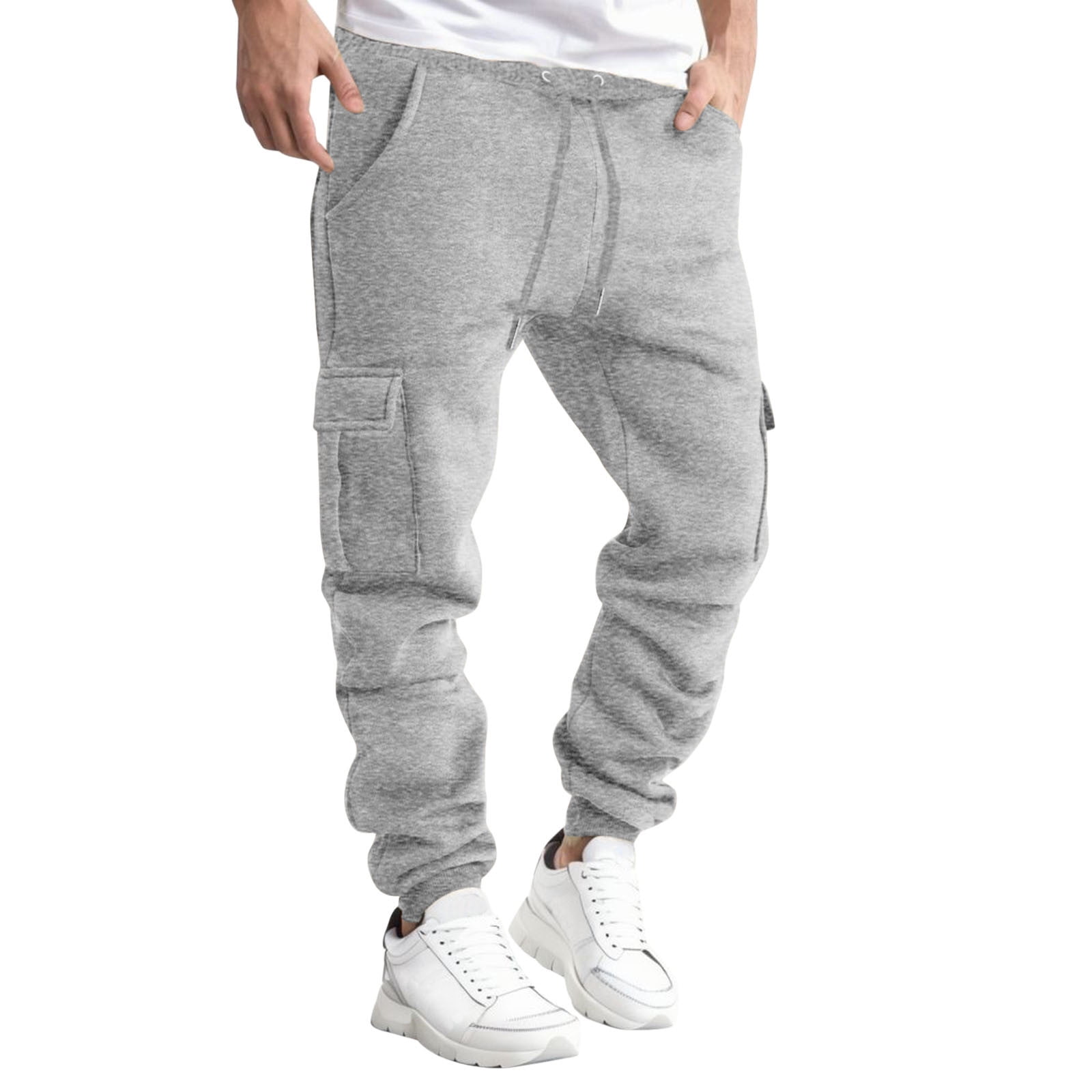 COOFANDY Mens Casual Sweatpants Open Bottom Lounge Pants Lightweight Baggy Workout Yoga Track Pants Navy Blue L