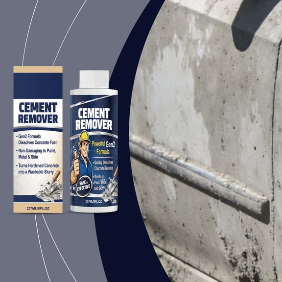 HBYJLZYG Mild Non Corrosive Concrete Cleaner Fast Acting Cement Mortar Dissolving Liquid Easy Rinse Maintenance Agent for Hard Surface Protection