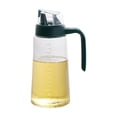 thumbnail image 1 of HBYJLZYG Olive Oil Dispenser Bottle Leakproof Glass Oil Container with Non Slip Handle Automatic Cap and Stopper Oil Dispenser Bottle for Kitchen 630Ml, Kitchen Storage Organization, 1 of 6