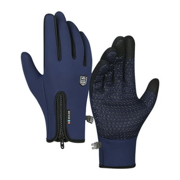 HBYJLZYG Outdoor Sports And Winter Non Slip Men And Women Plus Velvet Warm Ski Riding Windproof Gloves