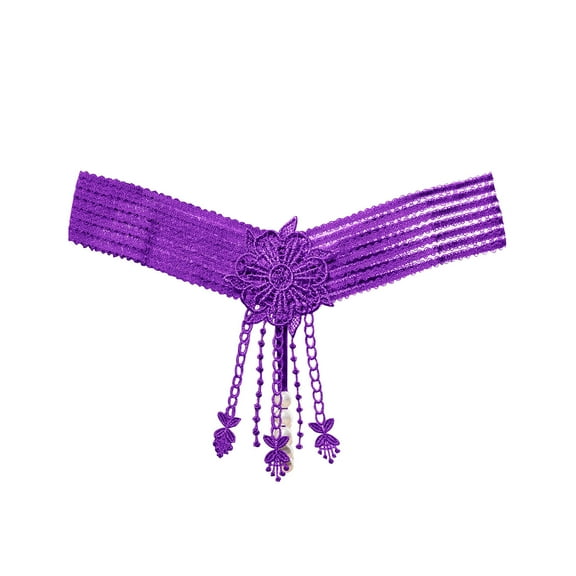 HBYJLZYG Panties One Thread G-String Thongs, Women Sexy Flirting Beads Underwear Lingerie Ladies Underwear Underpants