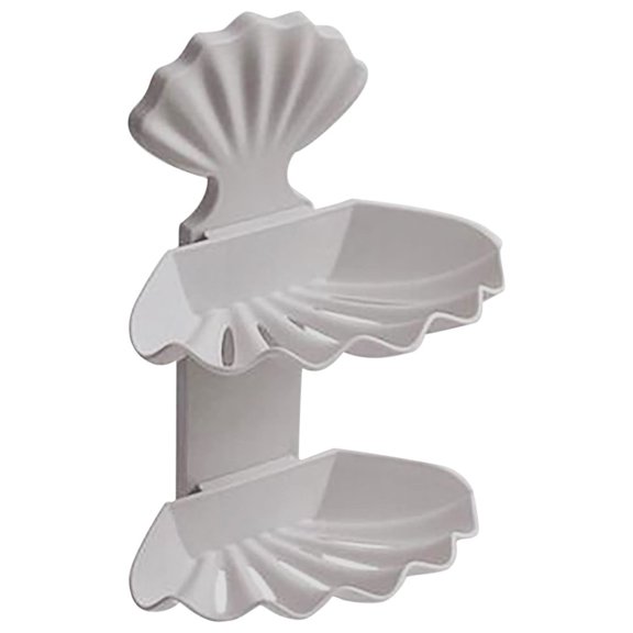 HBYJLZYG Perforated Drains Soap Box Double Soap Soap Box Storage Rack