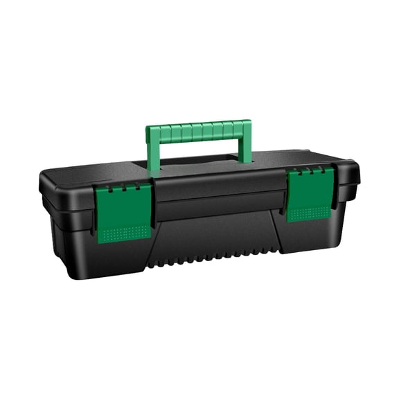 HBYJLZYG Plastic Tool Box, 3mm Thick Wall Pressure Resistant, Comfortable Non Slip Handle, Internal Size 10"x4"x3" for Woodworking Outdoor