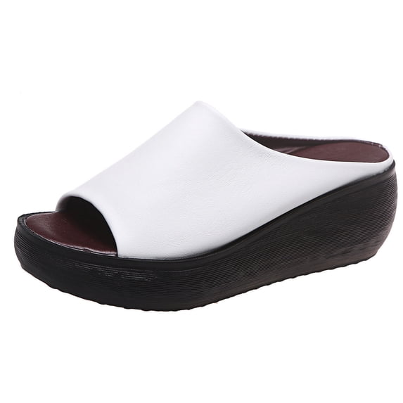 HBYJLZYG Platform Roman Slide Sandals For Women, Summer Ladies Orthotic Open Toe Sport Slides Thick Cushion Reduces Stress On Feet
