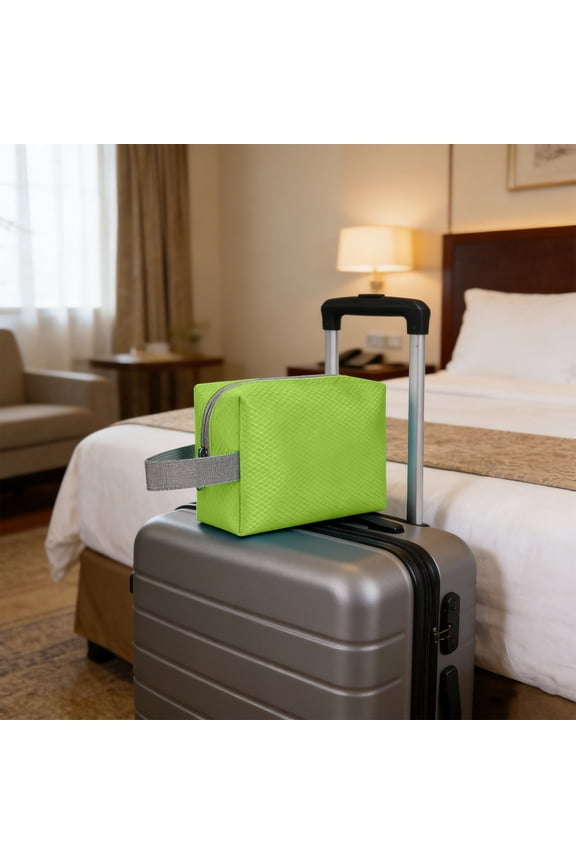 Portable Cosmetic Bag, Durable Spacious Interior, Stand-up Design, Travel Friendly for Travel Toiletry Bag