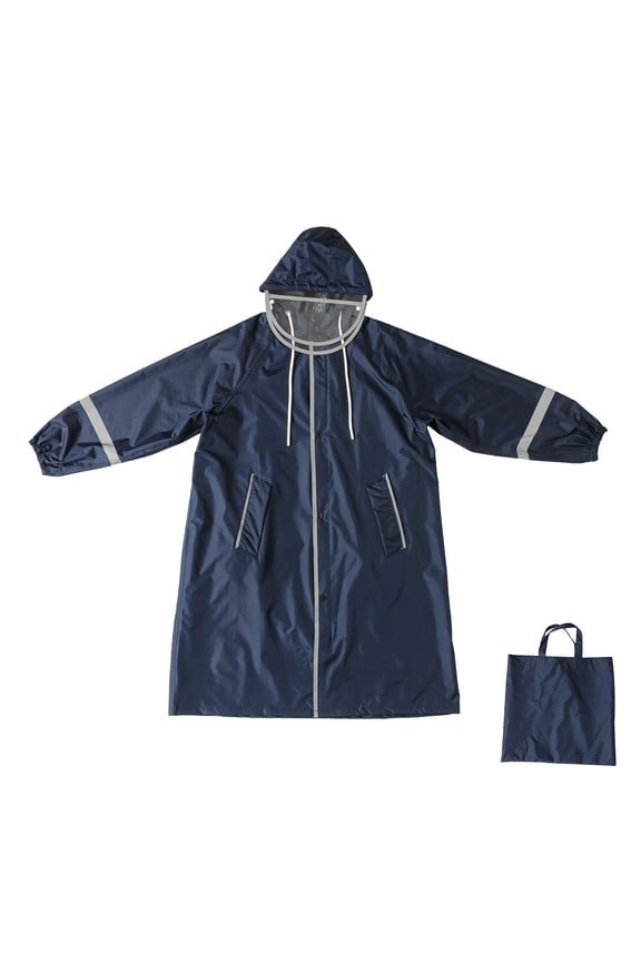 Raincoats For Children With Hood Reusable Kids Solid Poncho Waterproof Rain Jacket Zipper Lightweight Rainwear Coat 8 Years