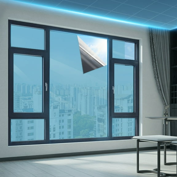 HBYJLZYG Reflective Window Film Heat Control Window Tint Self-Adhesive Daytime Window Tint Film For Home And Office