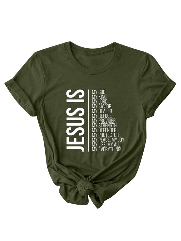 Shirts For Women, 2024 Easter Graphic Print Short Sleeved Crewneck T-Shirt Top/Shirt Y2K Clothing 2024