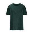 thumbnail image 1 of HBYJLZYG Shirts Tops For Women, Summer Solid Round Neck Short Sleeve Womens Tops Casual Quick Dry Sun Protection Tees, 1 of 4