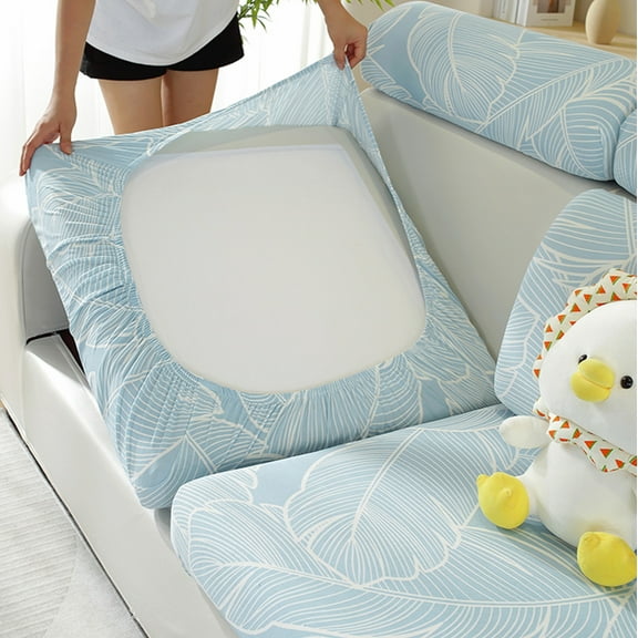 HBYJLZYG Sofa Covers Couch Covers New Wear Universal Sofa Cover Stretch for Sectional Slipcoverstexture Seat Cover, Queen Sheet Set