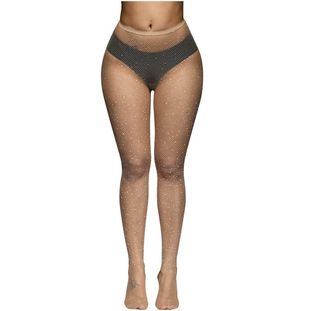 Plus size fishnet stockings with rhinestones clearance