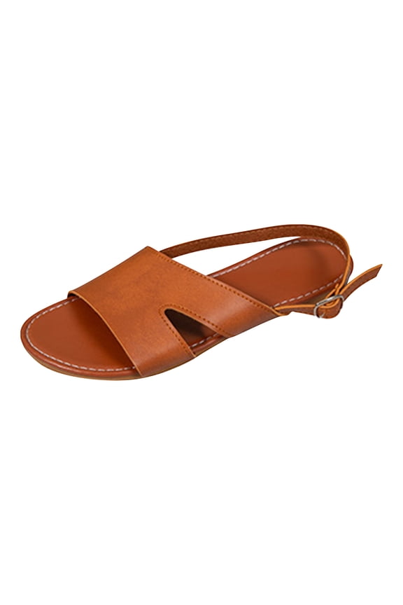 Summer Womens Flats Sandals, Casual Open Toe Rome Sandals, Women's Sandals For Summer Beach Oceanside Holiday Outdoor