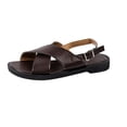 thumbnail image 1 of HBYJLZYG Summer Womens Flats Sandals, Comfort Slip-On Casual Open Toe Rome Platforms Sandals, Light Weight Casual Walking Sandals, 1 of 4
