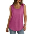 thumbnail image 1 of HBYJLZYG Tank Tops For Women, Summer Solid Color Round Neck Sleeveless Casual Tee Tops Tank Tunic Flowy Basic Shirts, 1 of 9