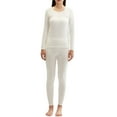 thumbnail image 1 of HBYJLZYG Thermal Underwear Long Johns Set Women, Tight Round Neck Lightweight Pure Cotton Base Layer Thicken Pajama Sets, 1 of 4