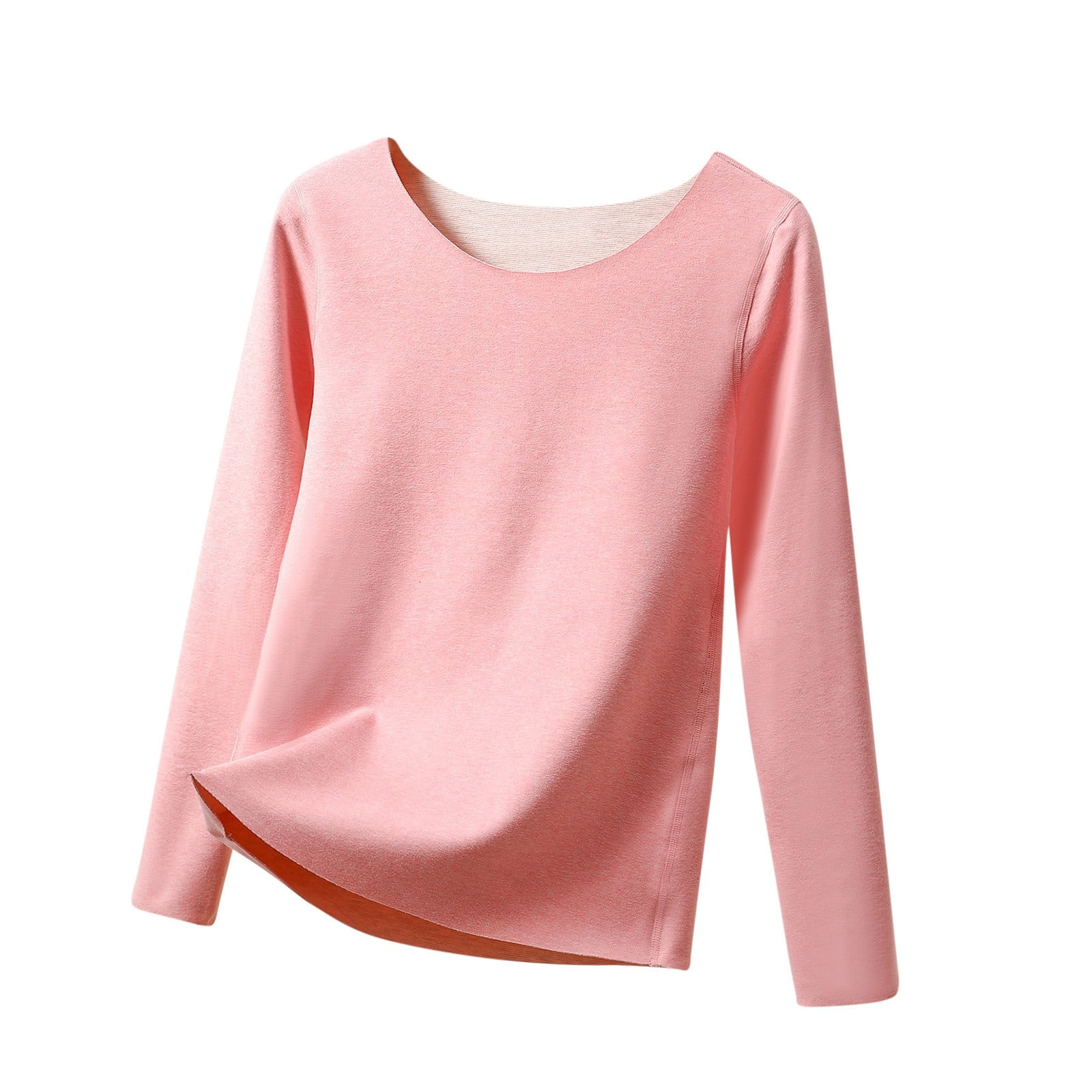 Women's Silk Long Sleeve T-Shirt - High Collar, Double-Sided Knit, Slim Fit Top For Fall & Winter
