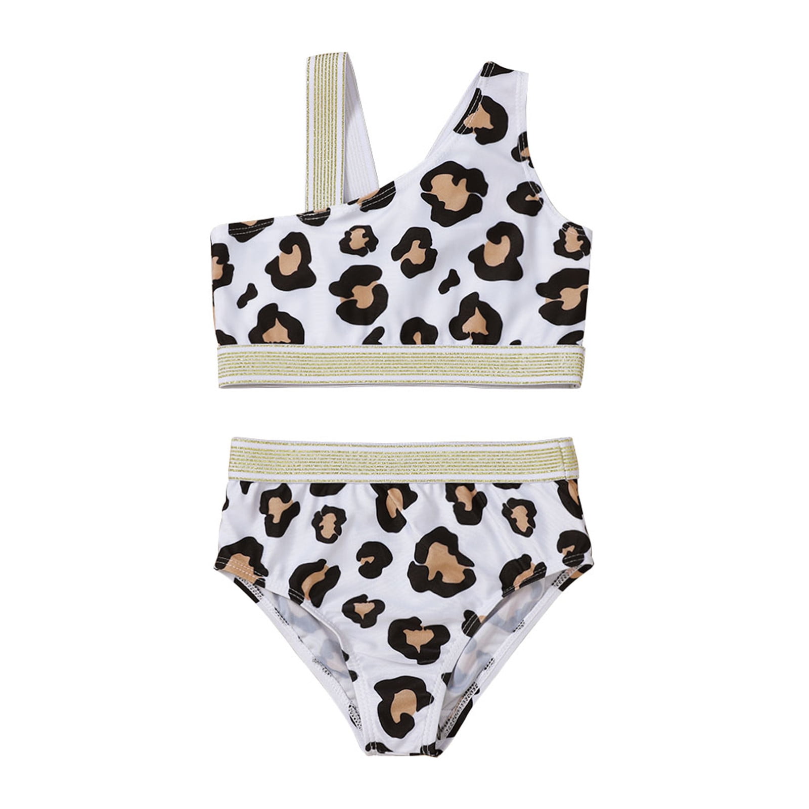 HBYJLZYG Toddler Baby Pineapple Leopard Print Vest+Swimsuit Two-Piece ...