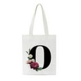 thumbnail image 1 of HBYJLZYG Wed Personalised Initial Tote Bag Floral Watercolour Her Letter Tote Bag,Decorations, 1 of 3
