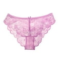thumbnail image 1 of HBYJLZYG Women's Lace Underwear Low-Rise Panties See Through Comfy Threaded Lace Thong Breathable Soft Stretchy, 1 of 2