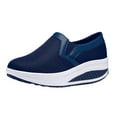 thumbnail image 1 of HBYJLZYG Women's Slip On Breathable Walking Shoes Comfort Fitness Wedge Platform Sneakers, 1 of 9