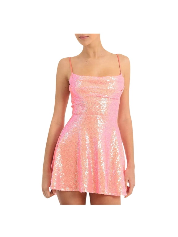 Women's Sparkly Sequin Dresses Sleeveless Spaghetti Strap Bodycon Mini Dress Prom Dresses, Dresses For Women 2024