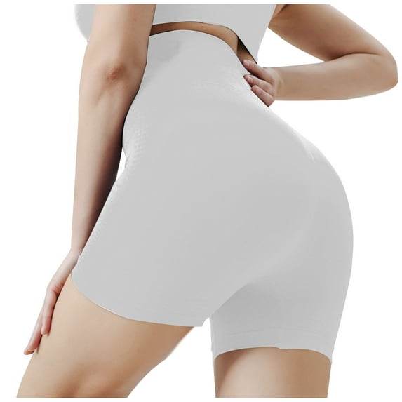 HBYJLZYG Womens Fitness Yoga Shorts Butt Lifting Gym Shorts, High Waisted Seamless Biker Running Athletic Shorts