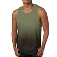 thumbnail image 1 of HBYJLZYG Workout Tank Tops For Men, Gradient 3D Print Casual Muscle Shirts Sports Sleeveless Round Neck T-Shirts Blouses S-5Xl, 1 of 4