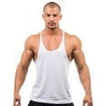 thumbnail image 1 of HBYJLZYG Workout Tank Tops For Men, Summer Racerback Athletic Work Pullover Round Neck Sleeveless T-Shirts Workout Clothes, 1 of 3