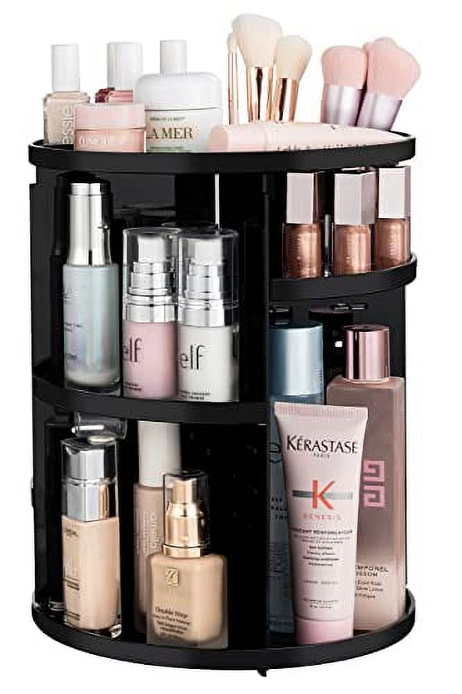 HBlife 360 Rotating Makeup Organizer Large Capacity Carousel Adjustable