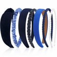 thumbnail image 1 of HBlife 7 Pack Headbands for Women Girls Headbands Trendy Blue Pearl Headband Non Slip Hairbands Cute Hair Accessories Multi-style Headband Pack, 1 of 8