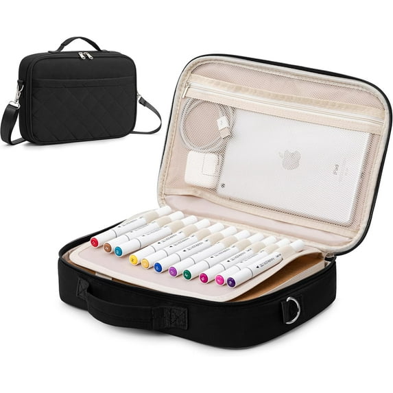 HBlife Bible Cover Case for Women, Large Bible Bags for Men Bible Carrying Case for Women, Stylish Bible Cover w/Shoulder Strap, Bible Gift for Book Lovers, Black