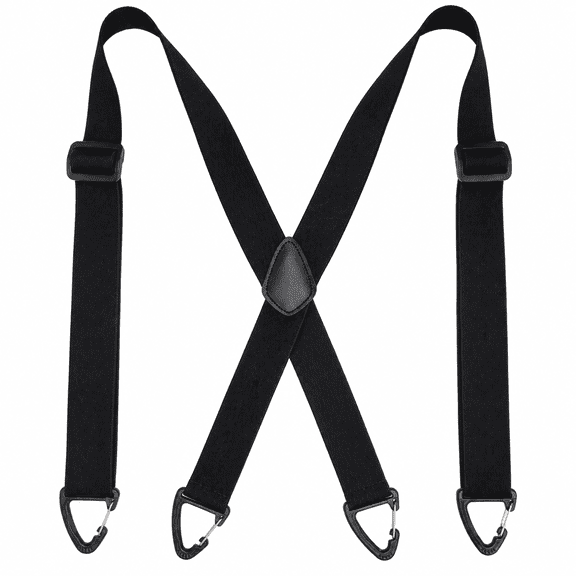 HBlife Men's Heavy Duty Adjustable Elastic Hidden Suspenders with 4 Snap Loop