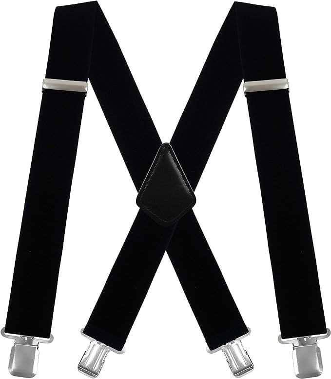 HBlife, Men's X-Back Heavy Duty Clips, 2 inches Wide, Adjustable ...